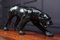 Large Leather Covered Panther Sculpture, 1950s 6