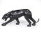 Large Leather Covered Panther Sculpture, 1950s 3