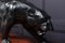 Large Leather Covered Panther Sculpture, 1950s 9