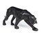 Large Leather Covered Panther Sculpture, 1950s 2