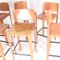 Leather Bar Stools by Matteo Grassi, 1970s, Set of 3, Image 7
