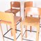 Leather Bar Stools by Matteo Grassi, 1970s, Set of 3 9