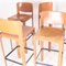 Leather Bar Stools by Matteo Grassi, 1970s, Set of 3, Image 9