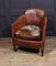 French Art Deco Leather Club Chair, 1920s, Image 12
