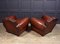 French Leather Moustache Back Club Chairs, 1930s, Set of 2, Image 6