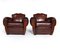 French Leather Moustache Back Club Chairs, 1930s, Set of 2, Image 2