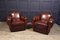 French Leather Moustache Back Club Chairs, 1930s, Set of 2, Image 12