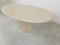 Oval Travertine Dining Table, 1970s 7