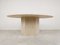 Oval Travertine Dining Table, 1970s 8