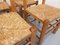 Vintage Brutalist Chairs in Oak and Straw, 1960s, Set of 6 9