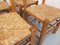 Vintage Brutalist Chairs in Oak and Straw, 1960s, Set of 6, Image 9