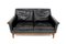 Scandinavian Two-Seater Leather Sofa, 1950, Image 1