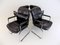 Leather Office Chairs from Grahlen, 1980s, Set of 4 11