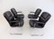 Leather Office Chairs from Grahlen, 1980s, Set of 4, Image 9