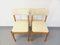 Wood and Skai Chairs from Baumann, 1970s, Set of 2 9