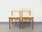 Wood and Skai Chairs from Baumann, 1970s, Set of 2 1