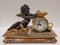 Reloj Napoleón III francés de mármol y Ormolú, Imagen 11