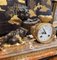 Französische Uhr Napoleon III aus Marmor und Ormolú 28