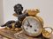Französische Uhr Napoleon III aus Marmor und Ormolú 10