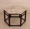 Italian Side Table in Arabescato Marble and Wood, 1970s, Image 4