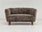 Danish 2-Seater Banana Sofa in Sheepskin, 1960s, Image 14