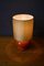 Lámpara de mesa de cerámica en naranja, años 60, Imagen 3