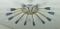 Lampada da soffitto Sputnik Spider a 12 braccia, anni '50, Immagine 3