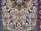 Alfombra Isfahan de seda y lana, años 80, Imagen 3