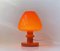 Orange Table Lamp in Glass from Hans-Agne Jakobsson AB Markaryd, 1960s, Image 2