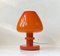 Orange Table Lamp in Glass from Hans-Agne Jakobsson AB Markaryd, 1960s 1