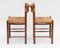 Charlotte Perriand zugeschriebene Dordogne Stühle für Robert Sentou, Frankreich, 1960er, 2er Set 8