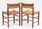Charlotte Perriand zugeschriebene Dordogne Stühle für Robert Sentou, Frankreich, 1960er, 2er Set 12