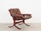 Fauteuil en Cuir, Norvège, 1970s 9