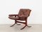 Norwegian Leather Armchair, 1970s, Image 3