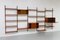 Danish Modern 5-Bay Modular Teak Wall Unit by Poul Cadovius for Cado, 1950s 8