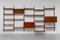 Modernes dänisches modulares 5-Bay Wandregal aus Teak von Poul Cadovius für Cado, 1950er 1