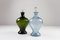 Danish Art Deco Blue and Green Glass Decanters, 1930s, Set of 2, Image 14