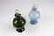 Danish Art Deco Blue and Green Glass Decanters, 1930s, Set of 2, Image 3