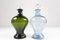 Danish Art Deco Blue and Green Glass Decanters, 1930s, Set of 2 4