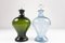 Danish Art Deco Blue and Green Glass Decanters, 1930s, Set of 2, Image 4