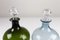 Danish Art Deco Blue and Green Glass Decanters, 1930s, Set of 2, Image 6