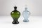 Danish Art Deco Blue and Green Glass Decanters, 1930s, Set of 2, Image 2