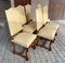 High Backrest Chairs in Wood, Set of 6, Image 12