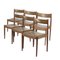Khakifarbene Stühle aus Palisander, 1960er, 6er Set 1