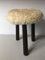 Danish Stool in Sheep Upholstery, 196os 7