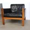 Leather and Rosewood Armchairs, 1960s, Set of 2 4
