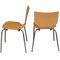 Sedie impilabili in faggio modellato di Duba Furnitature, anni '70, set di 2, Immagine 1