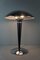 Lampe de Bureau Champignon Style Bauhaus Vintage Scandinave en Chrome 2