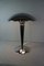 Skandinavische Vintage Pilz Tischlampe im Bauhaus Stil aus Chrom 1