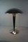 Vintage Scandinavian Bauhaus Style Mushroom Table Lamp in Chrome 1